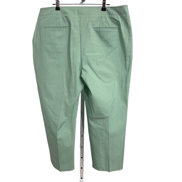 TALBOTS HERITAGE MINT GREEN CROP ANKLE PANTS SIZE 16 - Picture 13 of 16
